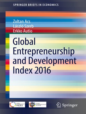 cover image of Global Entrepreneurship and Development Index 2016